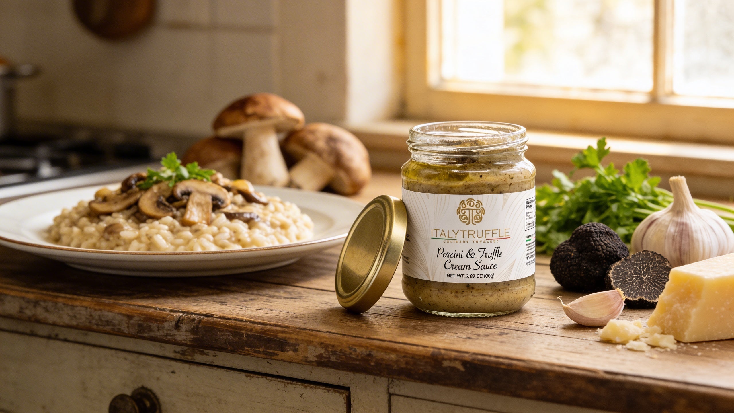 Porcini & Truffle Cream Sauce
